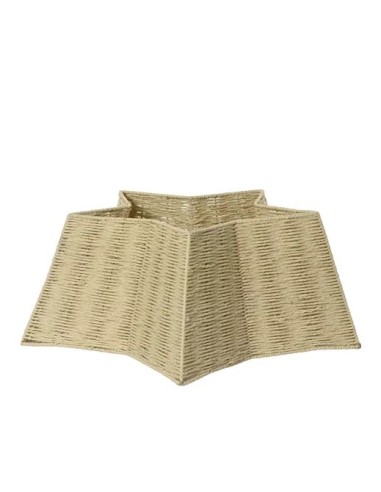 Base para árbol navideño marrón claro 83 cm diámetro 28 cm altura soporte estable y resistente