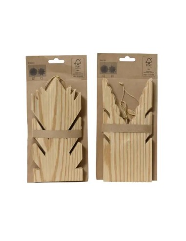Estrella de Papel Natural 40 cm Decoración Navideña Artesanal