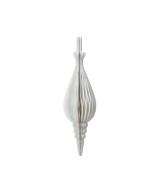 Adorno de Papel Blanco 22x80 cm Decoración Navideña Moderna