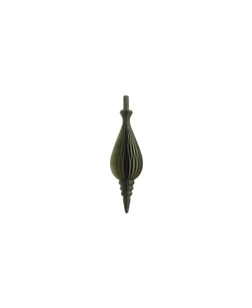 Adorno de Papel Verde 22x80 cm Decoración Festiva Elegante y Ligera