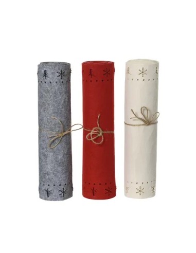 Camino de Mesa con Copos de Nieve 30x0.3x120 cm Decoración Navideña Elegante