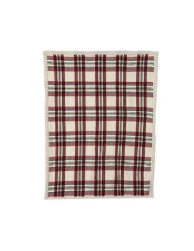 Manta a Cuadros 170x130 cm Suave y Resistente para Hogar y Exterior