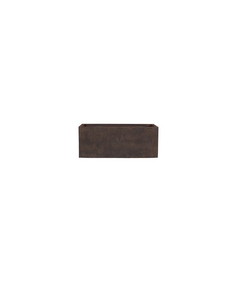 JARDINERA RECTANGULAR 1 60X30X30CM OXIDO RUSTICO