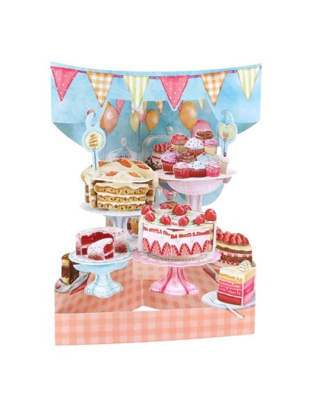 Postal de pasteles coloridos | Detalle dulce y original para regalar  Endanea Garden