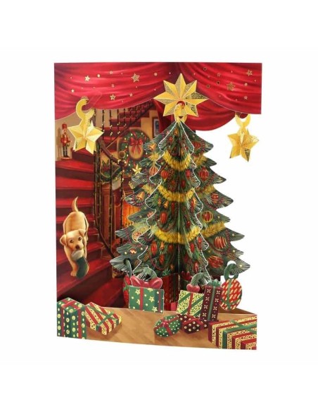Postal Swing Árbol de Navidad Decorativo para Hogar y Mesas