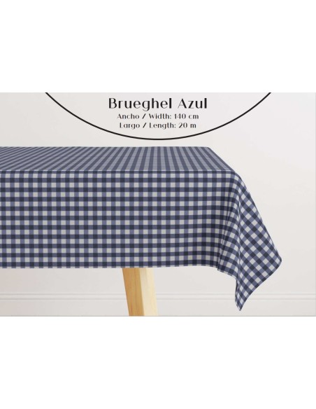 Mantel Louvre Brueghel Azul 1.40 - Elegante y Sofisticado para tu Mesa | Endanea Garden