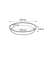 Plato Loft Redondo 14cm Amarillo  Complemento Funcional y Decorativo | Endanea Garden