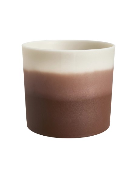 Maceta Redonda 14 cm Marrón Cedro Degradado | Endanea Garden