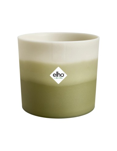 Maceta Redonda 16 cm Verde Bambú Degradado | Endanea Garden