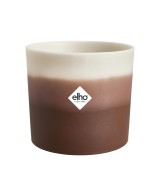 Maceta Redonda 16 cm Marrón Cedro Degradado | Endanea Garden