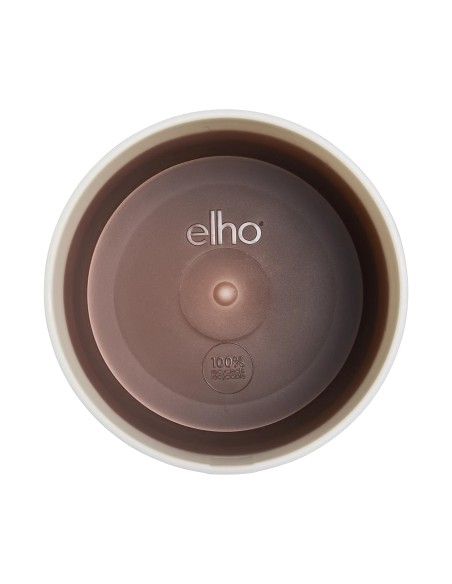 Maceta Redonda 16 cm Marrón Cedro Degradado | Endanea Garden