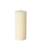 Vela Pilar Classic Crema 15 cm  Iluminación Elegante y Acogedora