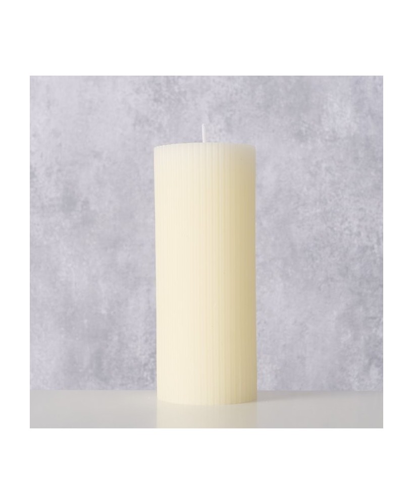 Vela Pilar Classic Crema 15 cm  Iluminación Elegante y Acogedora