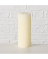 Vela Pilar Classic Crema 15 cm  Iluminación Elegante y Acogedora