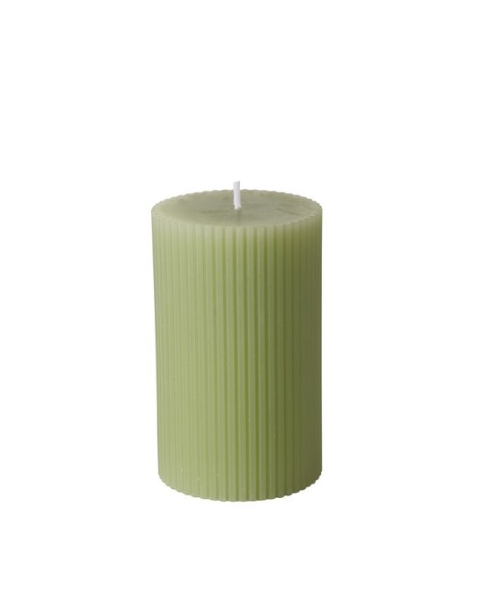 Vela Pilar Classic 10cm Verde  Decoración Interior Acogedora y Elegante