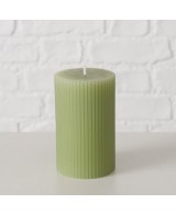 Vela Pilar Classic 10cm Verde  Decoración Interior Acogedora y Elegante