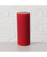 Vela Pilar Classic 15cm Parafina Roja | Iluminación Cálida y Elegante