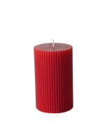 Vela Pilar Classic 10 cm Parafina Roja | Iluminación Decorativa Endanea Garden
