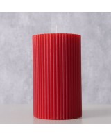 Vela Pilar Classic 10 cm Parafina Roja | Iluminación Decorativa Endanea Garden