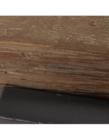 Banco Maximus Madera Reciclada Marrón 45 cm | Banco Rústico Sostenible