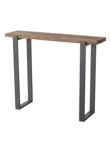 Consola Maximus Madera Reciclada Natural 90 cm  Mueble Ecológico y Rústico