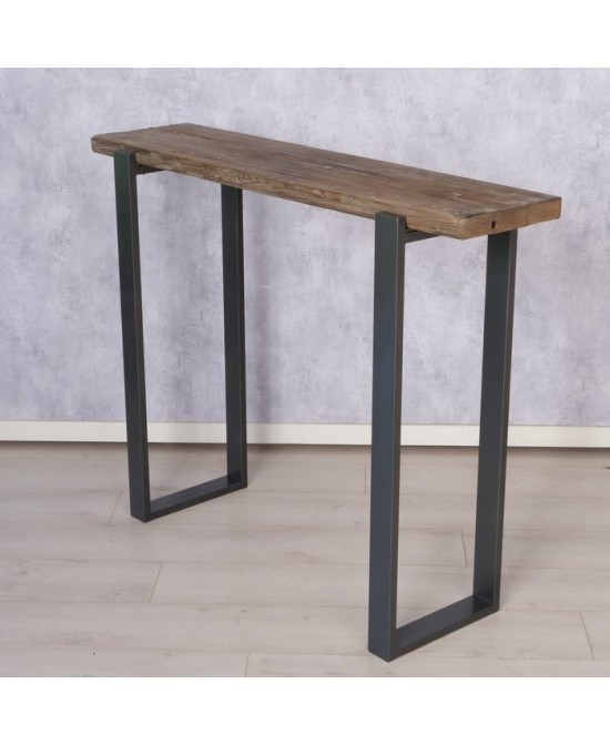 Consola Maximus Madera Reciclada Natural 90 cm  Mueble Ecológico y Rústico