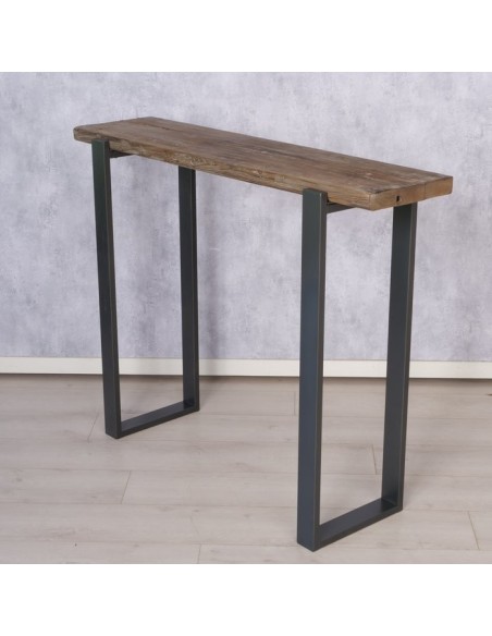 Consola Maximus Madera Reciclada Natural 90 cm  Mueble Ecológico y Rústico