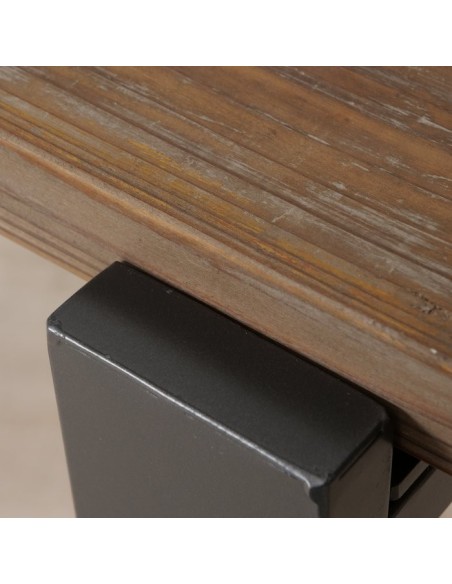 Consola Maximus Madera Reciclada Natural 90 cm  Mueble Ecológico y Rústico