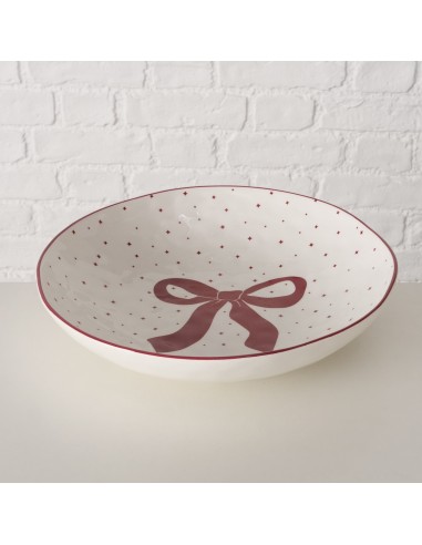 Bol Redondo 7.5 cm Blanco y Rojo | Bol para Snacks y Postres | Endanea Garden