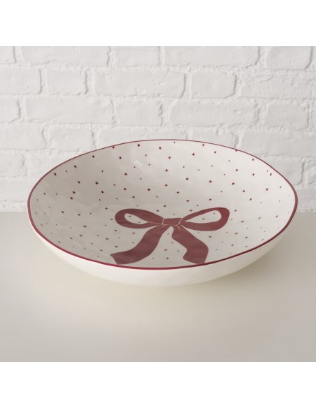 Bol Redondo 7.5 cm Blanco y Rojo | Bol para Snacks y Postres | Endanea Garden