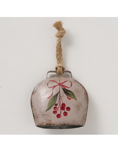 Adorno Colgante Nola Noelle Beige 11.5x12 cm | Decoración Navideña Elegante | Endanea Garden