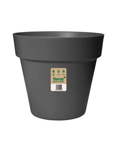 Maceta Original Antracita 25cm | Elegante y Duradera para Interior y Exterior | Endanea Garden

