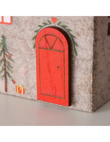 Adorno Colgante Casita 7.5 cm Largo 13 cm Alto Decoración Versátil