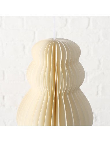 Adorno Colgante Palace Papel Blanco 100 cm Largo 27 cm Alto Decoración Interior