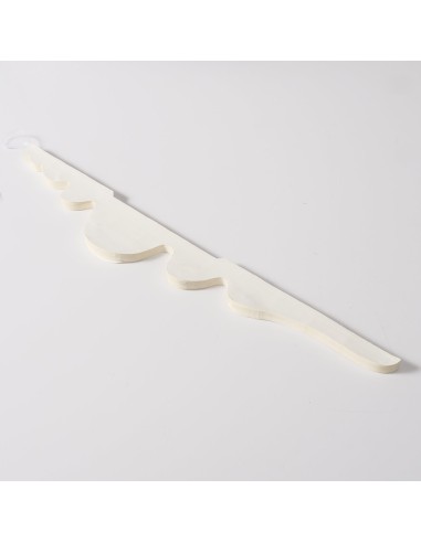 Adorno Colgante Palace Papel Blanco 100 cm Largo 27 cm Alto Decoración Interior