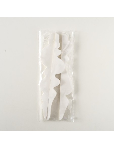 Adorno Colgante Palace Papel Blanco 30 cm Largo 9 cm Diámetro Decoración Interior