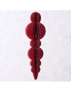 Adorno colgante Palace papel oscuro 80 cm decoración elegante y moderna