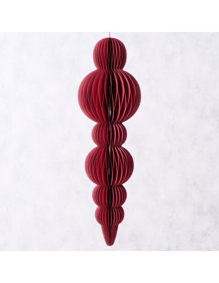 Adorno colgante Palace papel oscuro 80 cm decoración elegante y moderna
