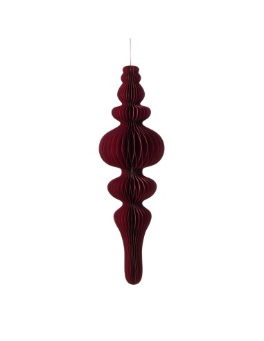 Adorno Colgante Palace Papel Oscuro 100 cm Largo 27 cm Alto Decoración Moderna y Sofisticada