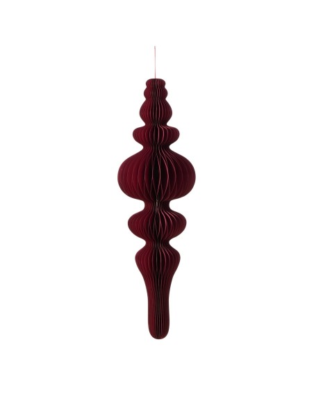 Adorno Colgante Palace Papel Oscuro 100 cm Largo 27 cm Alto Decoración Moderna y Sofisticada