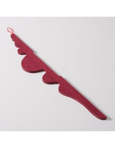 Adorno Colgante Palace Papel Oscuro 100 cm Largo 27 cm Alto Decoración Moderna y Sofisticada