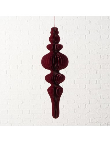 Adorno Colgante Palace Papel Oscuro 100 cm Largo 27 cm Alto Decoración Moderna y Sofisticada