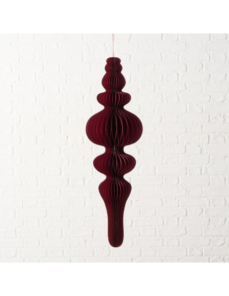 Adorno Colgante Palace Papel Oscuro 100 cm Largo 27 cm Alto Decoración Moderna y Sofisticada