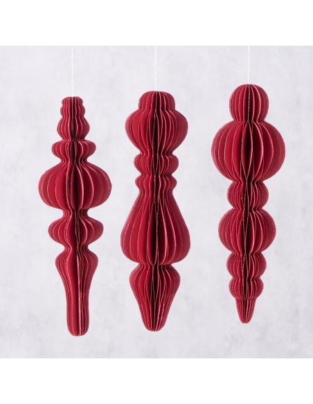 Adorno Colgante Palace Papel Oscuro 30 cm Decoración Interior Moderna y Sofisticada