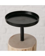 Portavelas Tempe redondo 14 cm eucalyptus decoración natural elegante resistente
