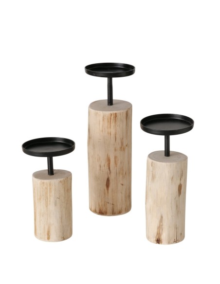 Portavelas Tempe Redondo 17 cm Eucalyptus Decorativo y Resistente