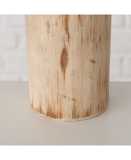 Portavelas Tempe Redondo 22 cm Eucalyptus Decoración Elegante Natural