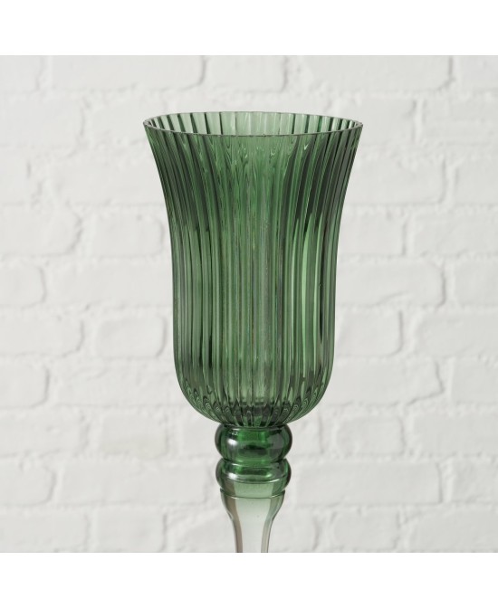 Windlight Manou Redondo Cristal 30cm  Decoración elegante y funcional