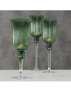 Windlight Manou Redondo Cristal 35cm - Elegancia y Luz para tu Hogar 2