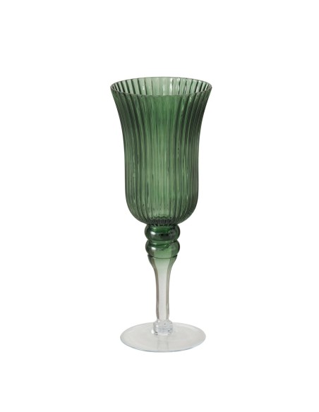 Windlight Manou Redondo Cristal 40cm | Decoración elegante y funcional